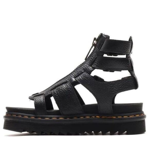 Free People Dr. Martens Olson Zipped Leather Strap Sandals Gladiator | 8 EUC - Picture 3 of 13